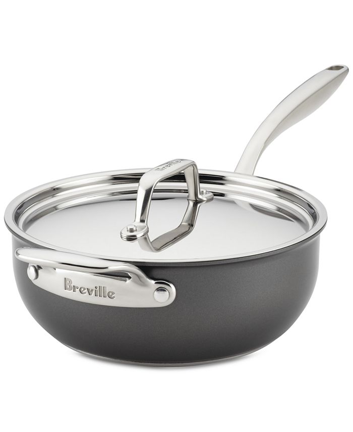 Breville Thermal Pro HardAnodized Nonstick 4Qt. Saucier & Lid Macy's