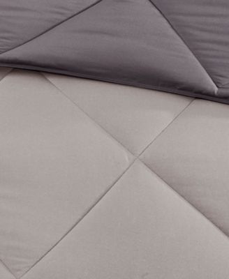 Madison Park Larkspur Reversible Microfiber Down Alternative 3-Pc. Comforter Set, Full/Queen