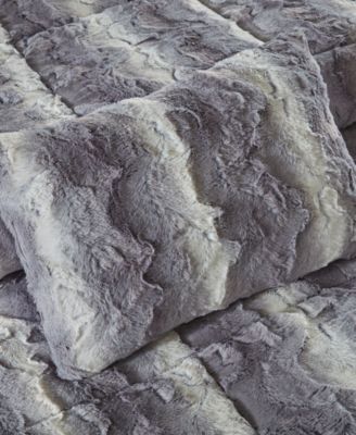 Zuri Faux-Fur 4-Pc. Comforter Set, King