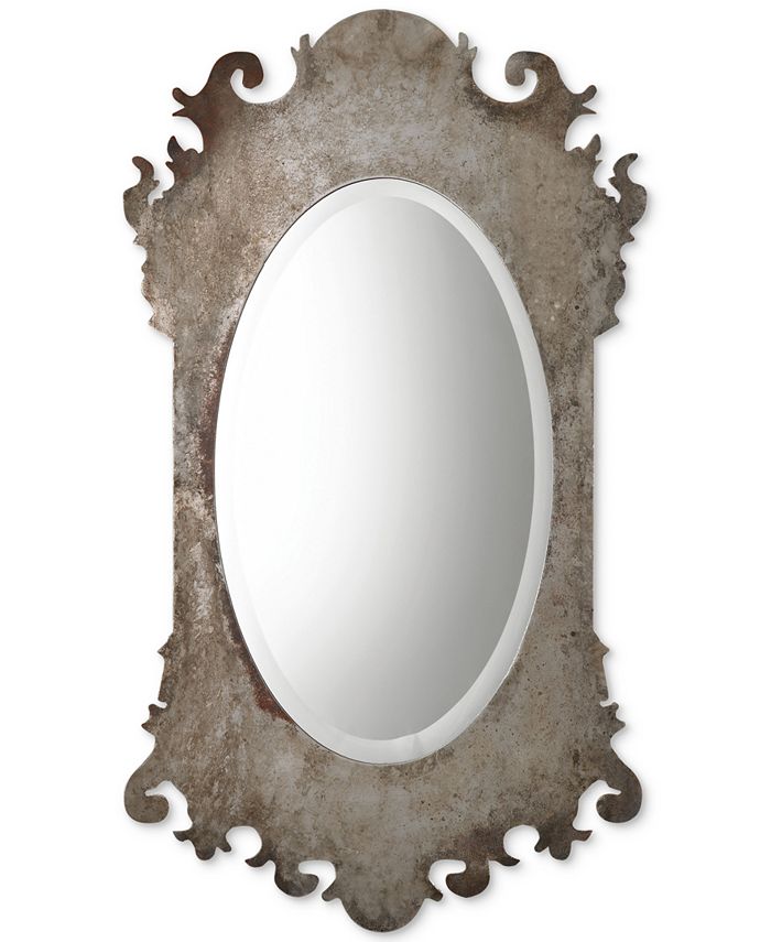 Uttermost - Vitravo Oxidized Silver Oval Mirror