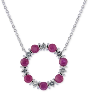 image of Ruby (2 ct. t.w.) & White Sapphire (3/4 ct. t.w.) 16