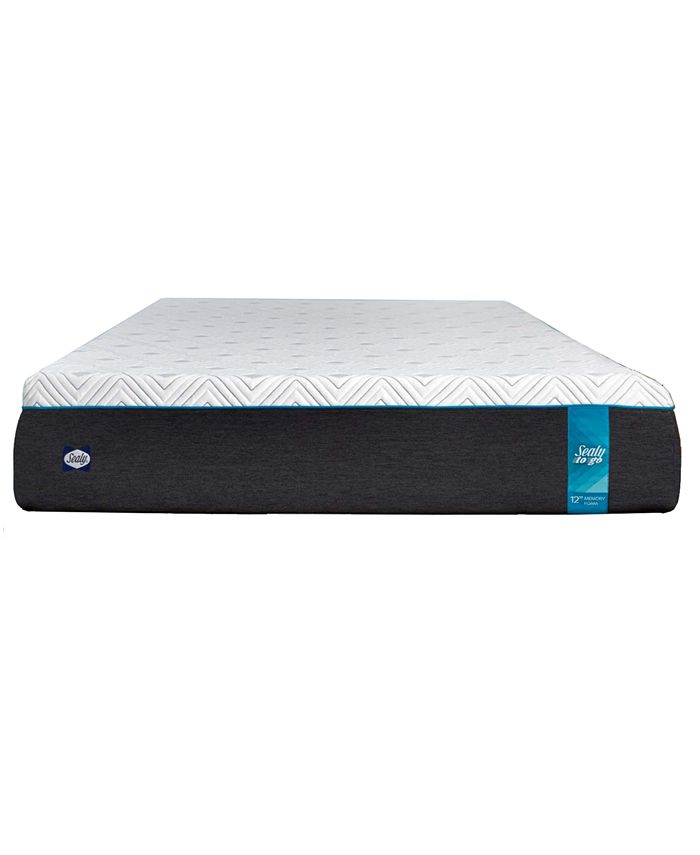 Sealy to Go 12" Plush Memory Foam Mattress Queen, Mattress in a Box