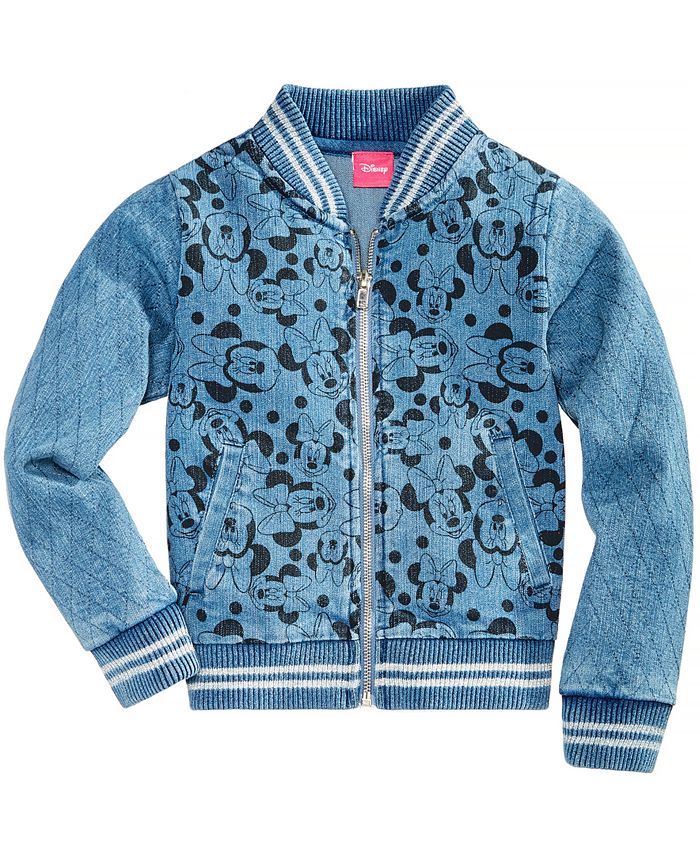 Girls denim shop bomber jacket