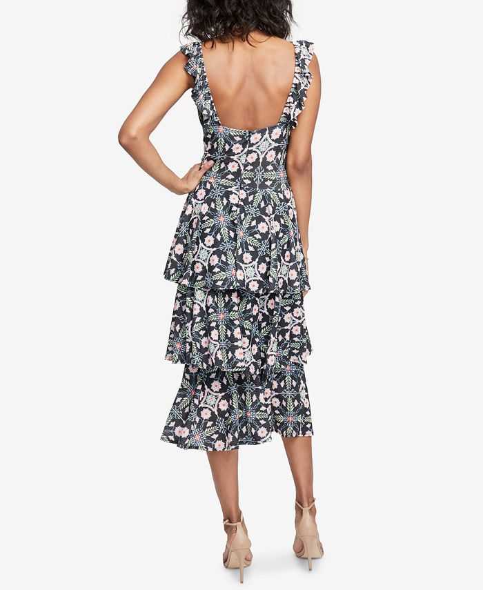 RACHEL Rachel Roy Tiered Midi Dress, Created for Macy's - Macy's