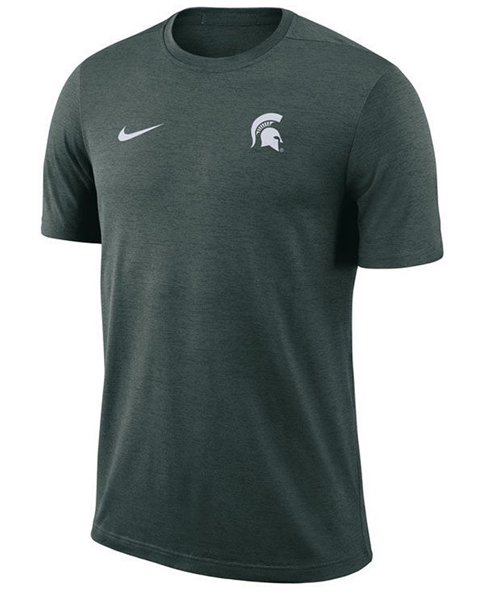 Nike Men's Michigan State Spartans Dri-Fit Coaches T-Shirt - Macy's