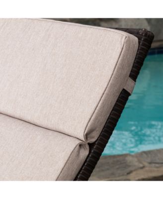 Holtan Outdoor Wicker Adjustable Chaise Lounge