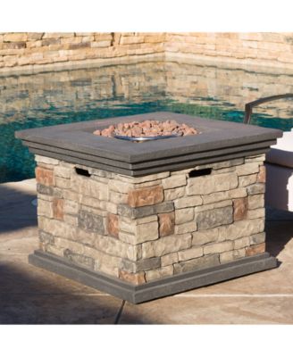 Esten Square Gas Fire Pit