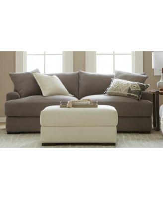Furniture Rhyder Fabric Ottoman, Created for Macy's