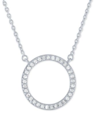 round pendant with diamonds