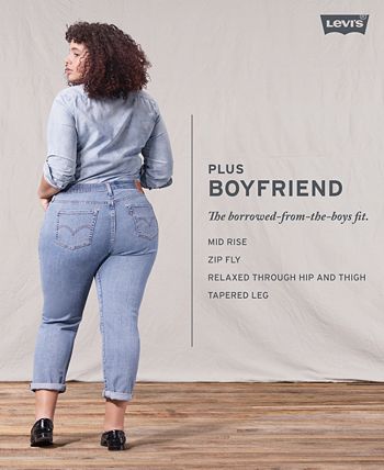 Levi's Trendy Plus Size Boyfriend Jeans - Macy's