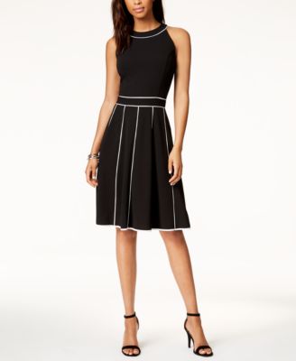 Tommy Hilfiger - Piped Fit & Flare Dress
