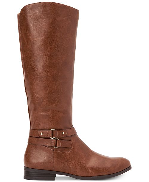 Style & Co Kindell Riding Boots, Created For Macy's & Reviews - Boots ...