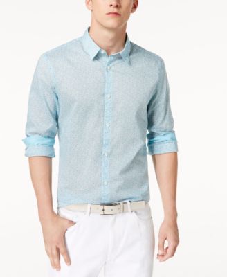 Calvin Klein - Men's Floral-Print Shirt