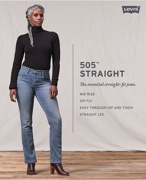 Levi&#39;s 505™ Straight-Leg Jeans & Reviews - Jeans - Women - Macy&#39;s
