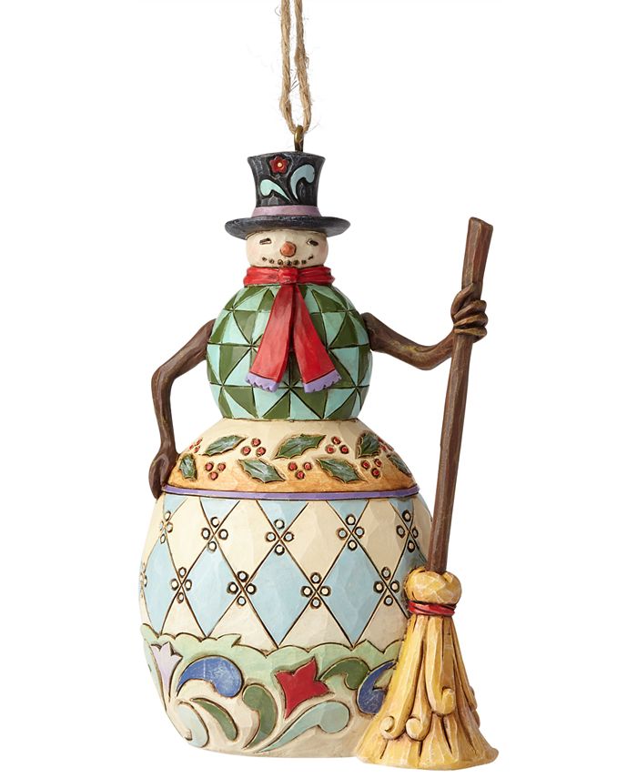 Jim Shore Snowman With Broom