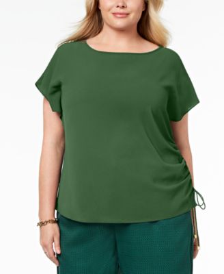 Michael Kors - Plus Size Drawstring Top