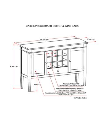Thompson Sideboard Buffet & Wine Rack