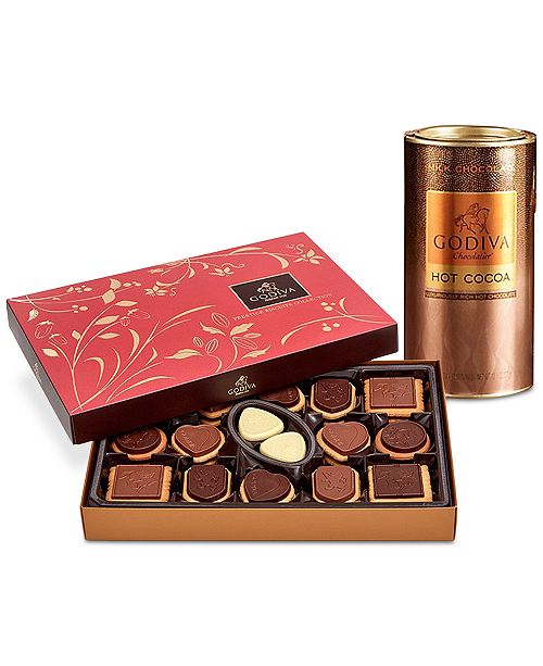 Godiva Milk Chocolate Hot Cocoa Chocolate Biscuit Gift Set Reviews Food Gourmet Gifts Dining Macy S