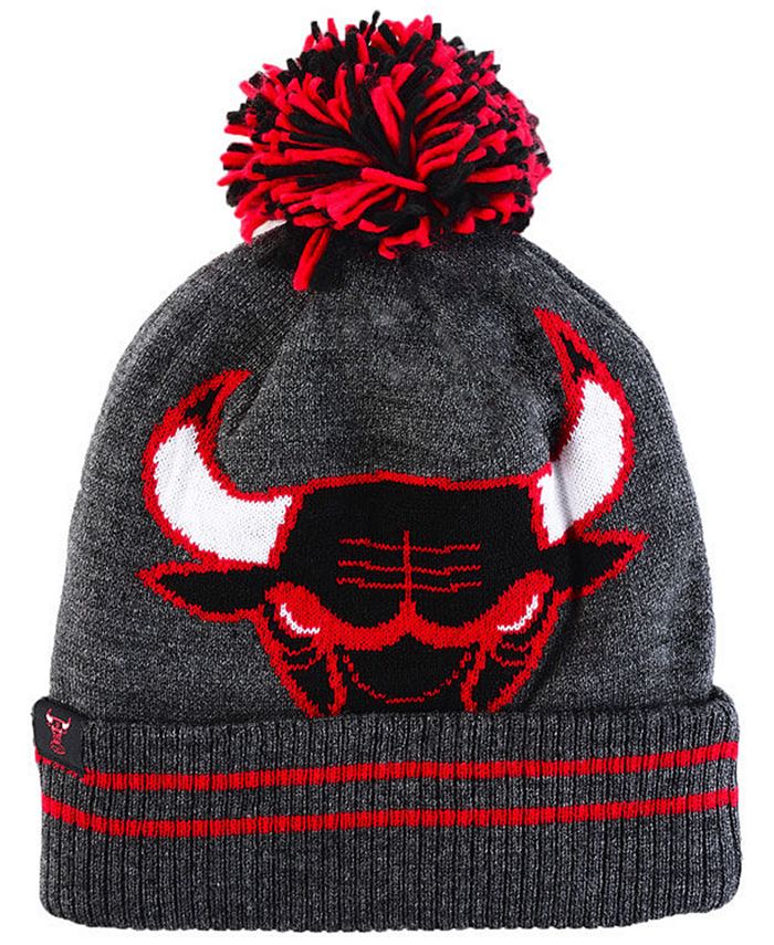 Chicago Bulls Mitchell & Ness Cuffed Pom Knit Hat