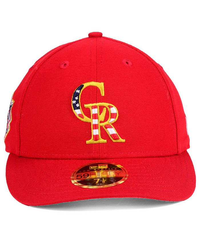 New Era Colorado Rockies Stars and Stripes Low Profile 59FIFTY Fitted ...