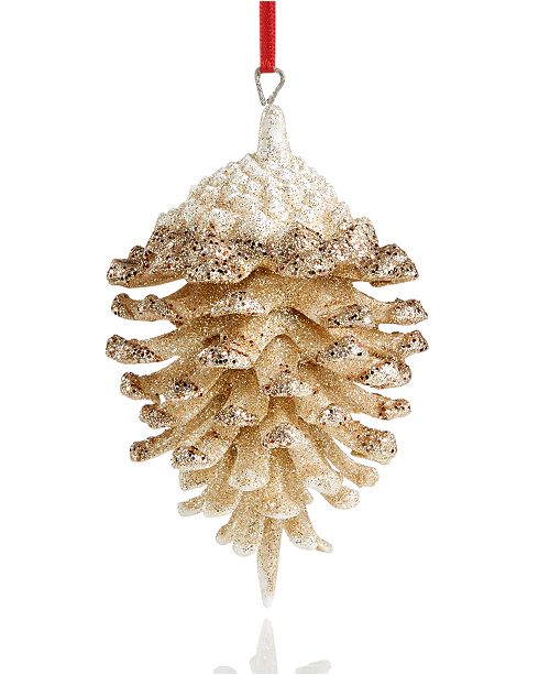 Holiday Lane Glitter Pinecone Ornament Created For Macy S