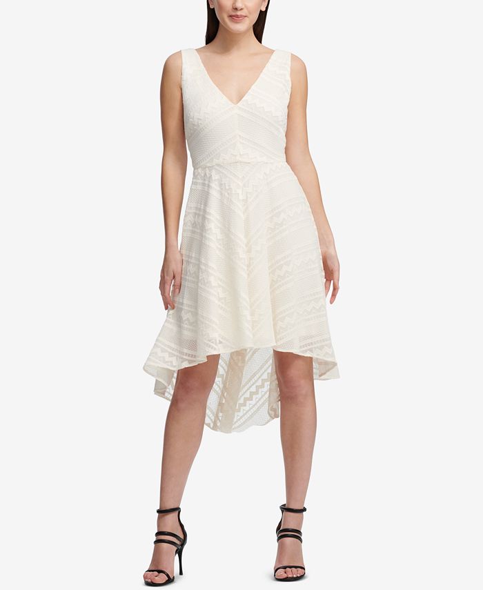 DKNY Textured High-Low Dress, Created for Macy's - Macy's
