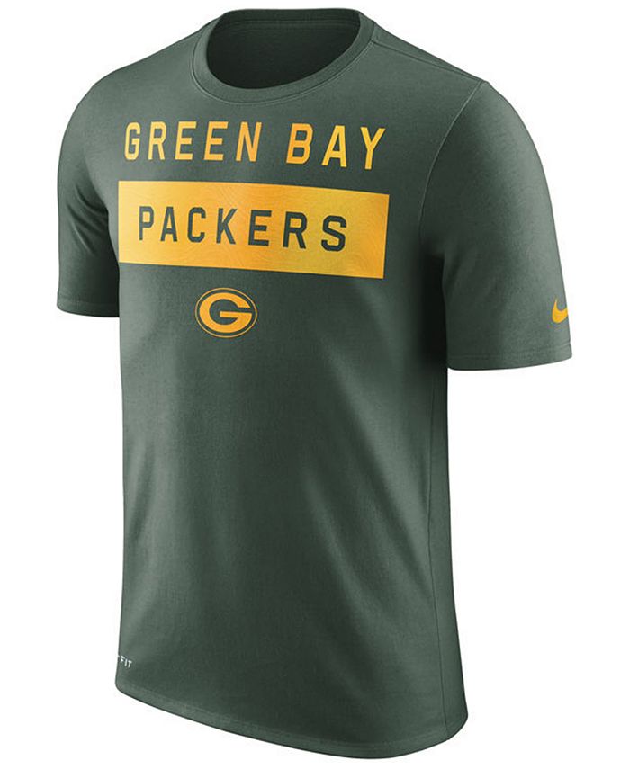 Nike Men's Green Bay Packers Legend Lift T-Shirt - Macy's