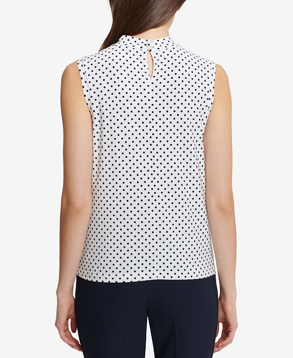Tommy Hilfiger Knot-Neck Top & Reviews - Tops - Women - Macy's