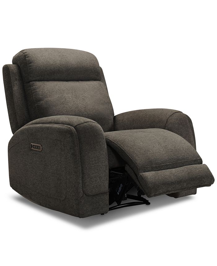 Furniture - Winterton Fabric Power Recliner With Power Headrest, Lumbar And USB Power Outlet