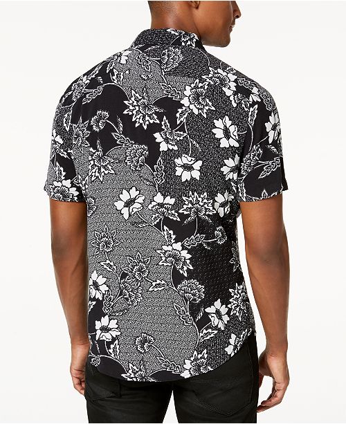GUESS Men's Batik Shirt - Casual Button-Down Shirts - Men - Macy's