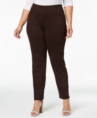 knit plus size pants