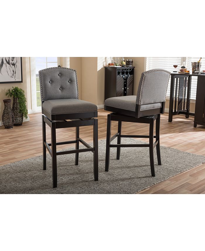 Furniture Haldys Swivel Bar Stool (Set of 2) Macy's