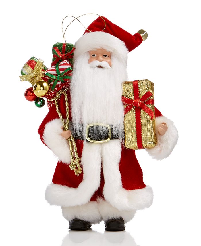 Holiday Lane Santa with Gift Ornament, Created for Macy's - Macy's