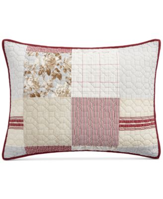 Martha Stewart Collection - Farmhouse Reversible Patchwork Quilted Standard Sham