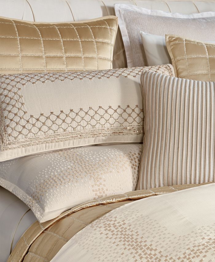Hotel Collection CLOSEOUT! Mosaic Grid Embroidered Full/Queen Duvet
