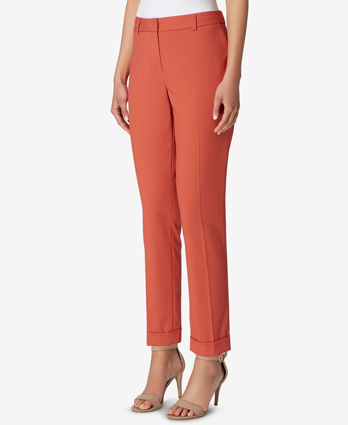 Tahari ASL Cropped Cuffed Pants, Regular & Petite - Macy's