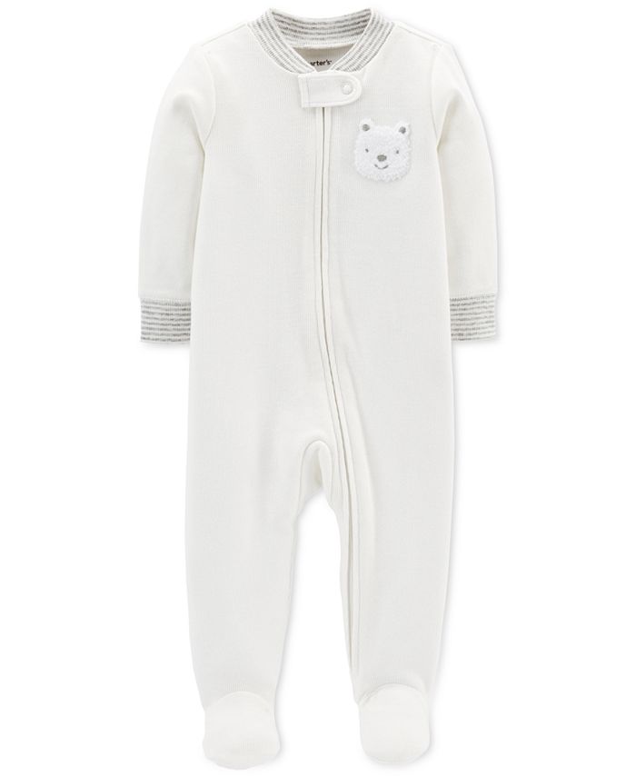 Carter's Baby Boys & Girls Bear Footed Coverall - Macy's