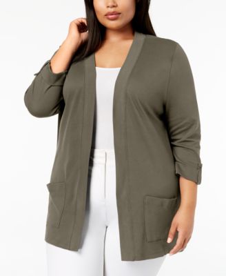 macy's short sleeve cardigan