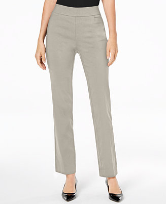 JM Collection Pull-On Tummy Control Straight Leg Pants, Created for Macy's  & Reviews - Pants & Capris - Women - Macy's