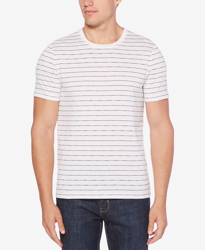 Perry Ellis Men's Striped Cotton T-Shirt - Macy's