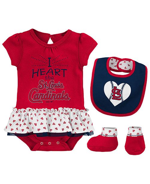 Outerstuff St Louis Cardinals Bib Booty Set Infant Girls 0 9 Months