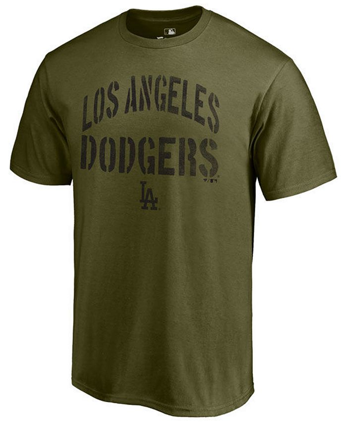 Majestic Men's Los Angeles Dodgers Stencil Wordmark T-Shirt - Macy's