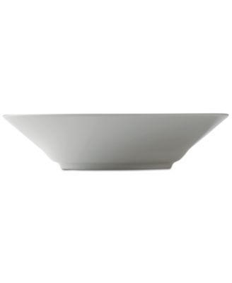 White Fluted Pasta Bowl 