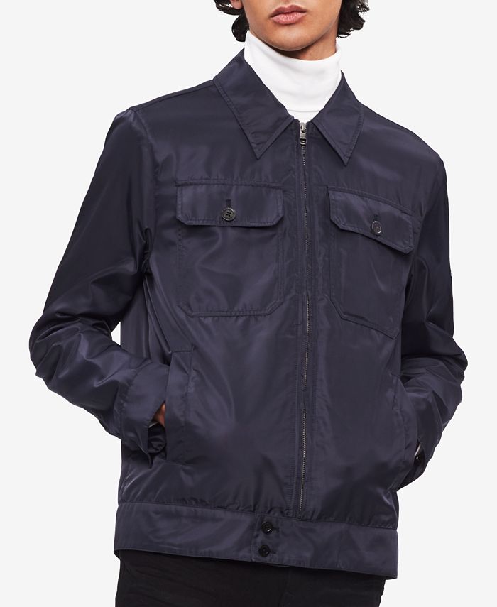Calvin Klein Jeans Men's Harrington Full-Zip Jacket - Macy's