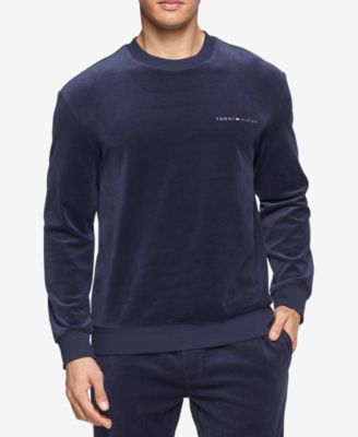 tommy hilfiger velour sweatshirt