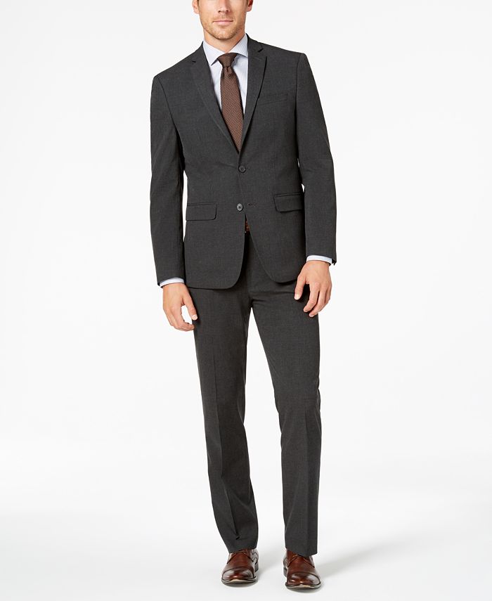 Van Heusen Flex Men's Slim-Fit Stretch Solid Suit - Macy's