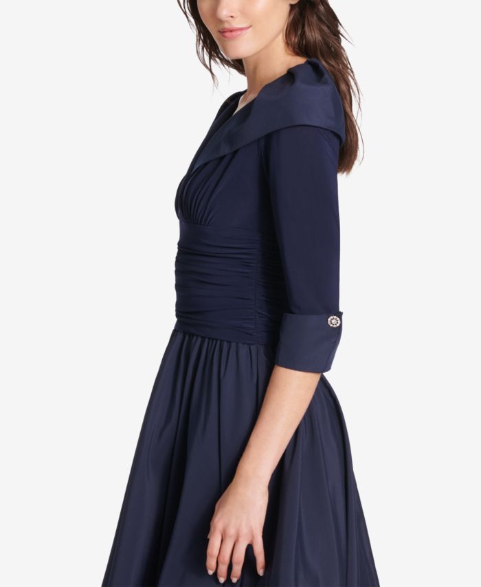 Jessica Howard Portrait-Collar A-Line Dress & Reviews - Dresses - Women - Macy's