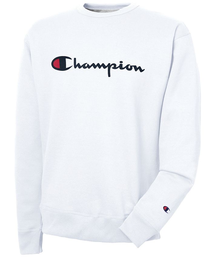 Champion Men's Powerblend Fleece Logo Sweatshirt & Reviews - Activewear ...