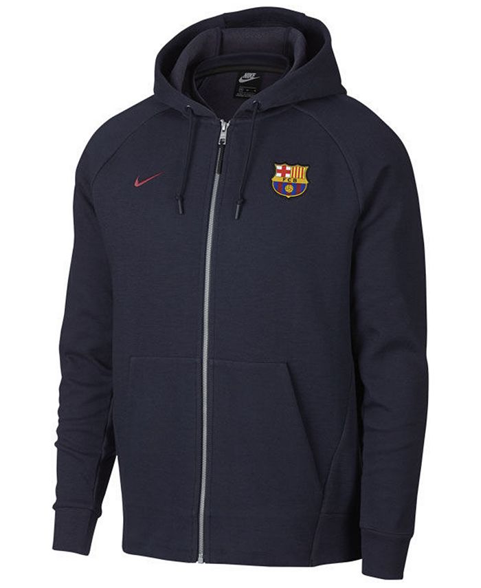 Nike Men's FC Barcelona Club Team Full-Zip Optic Hoodie - Macy's