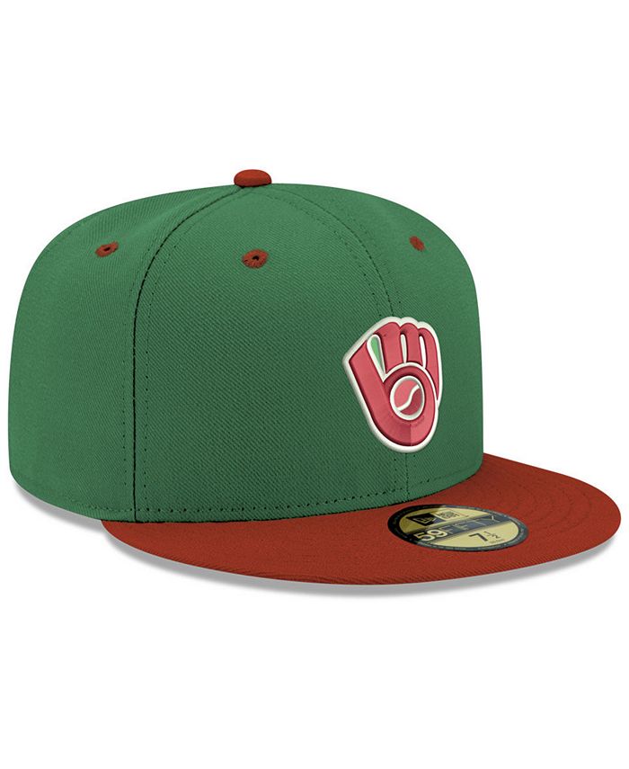New Era Milwaukee Brewers Green Red 59FIFTY FITTED Cap & Reviews ...